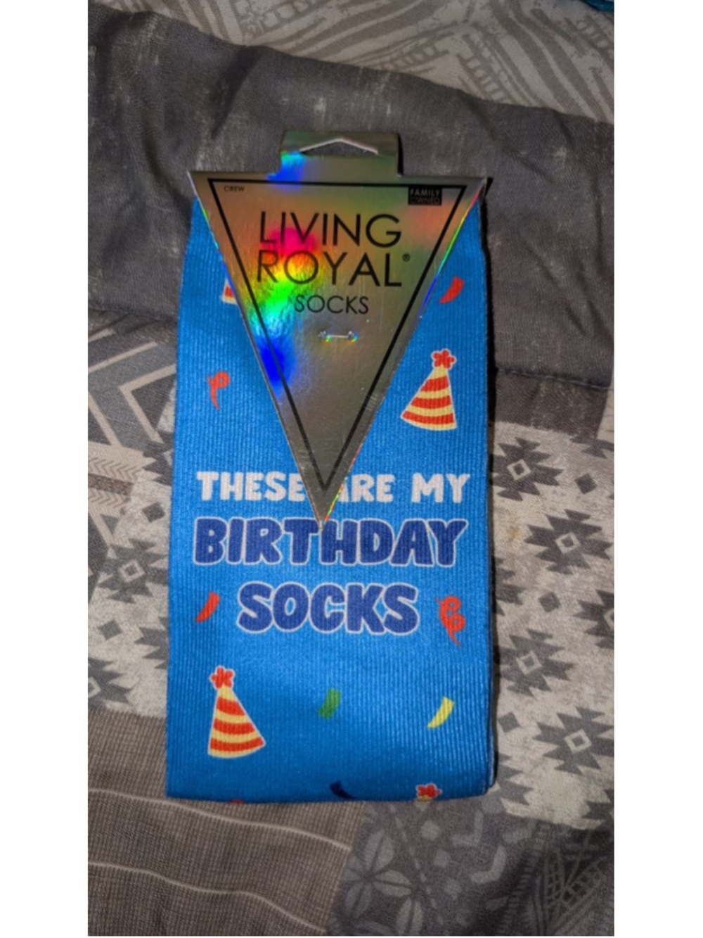 Living Royal Birthday Crew Socks One Size